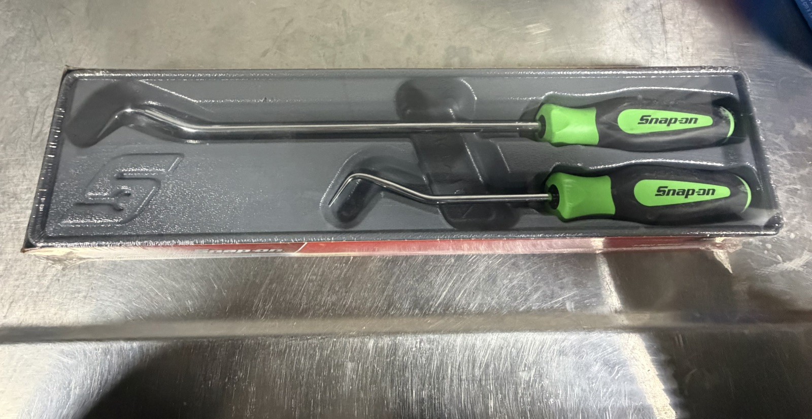 NEW Snap On 2-pc Soft Grip GREEN Radiator Hose Pick Set SGRHT2BG