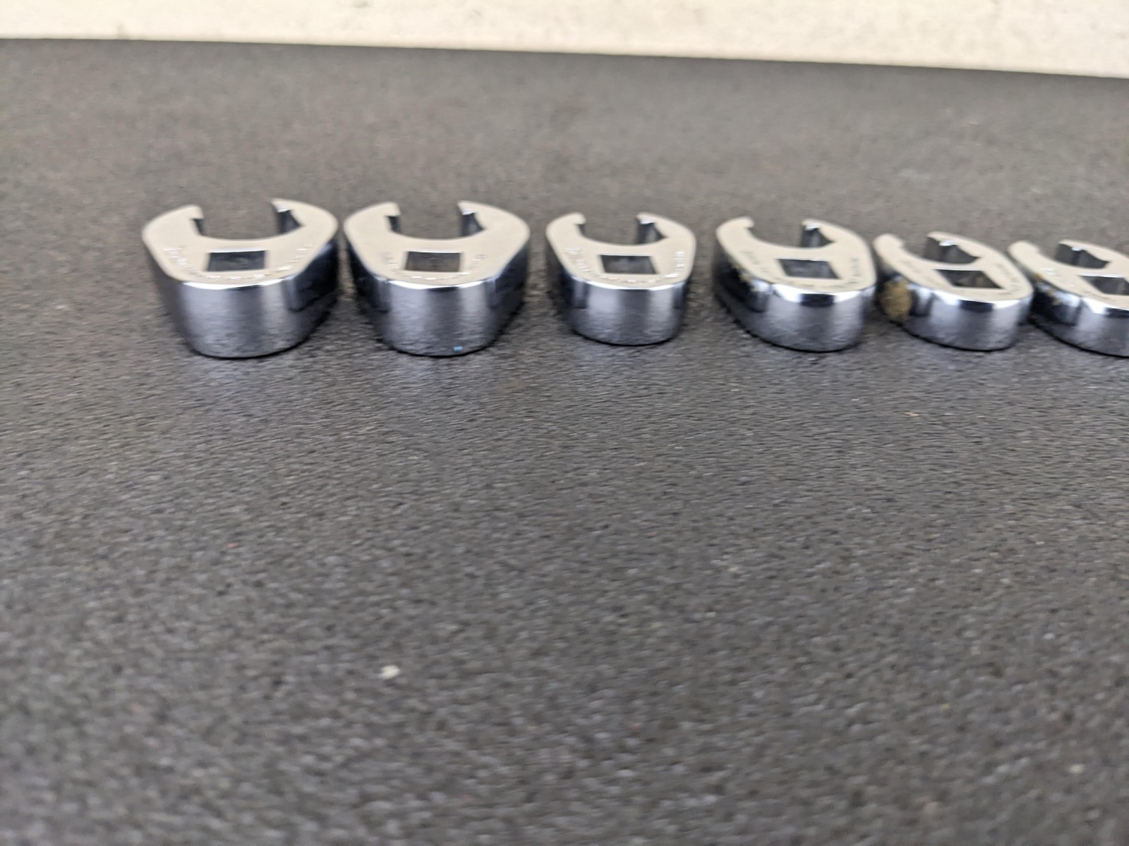#bo435 Snap On 9Pc Metric 3/8 Drive Flare Nut Crowfoot Wrench Set 9MM 18mm
