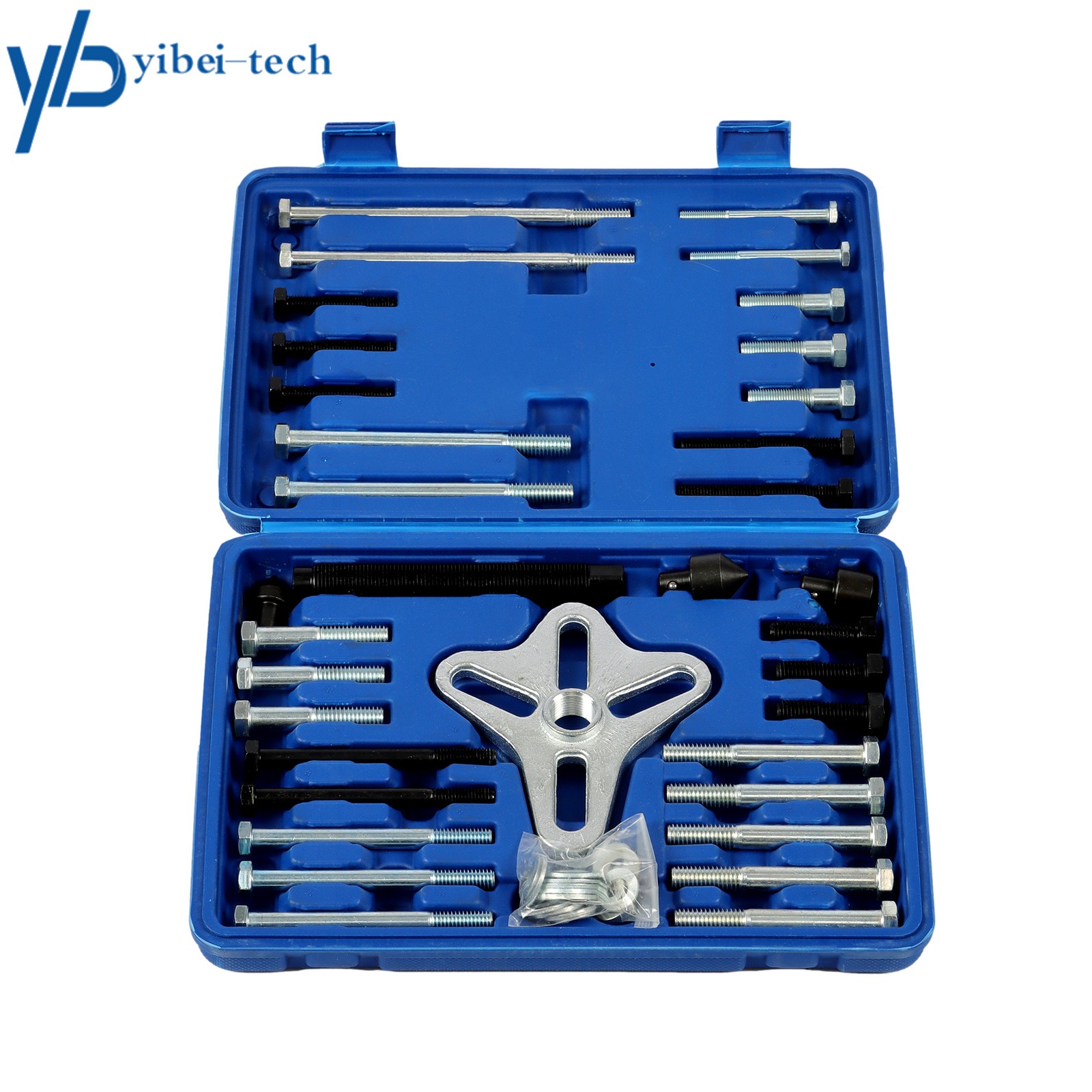 46pcs Harmonic Balancer Puller Steering Wheel Crankshaft Pulley Removal Set