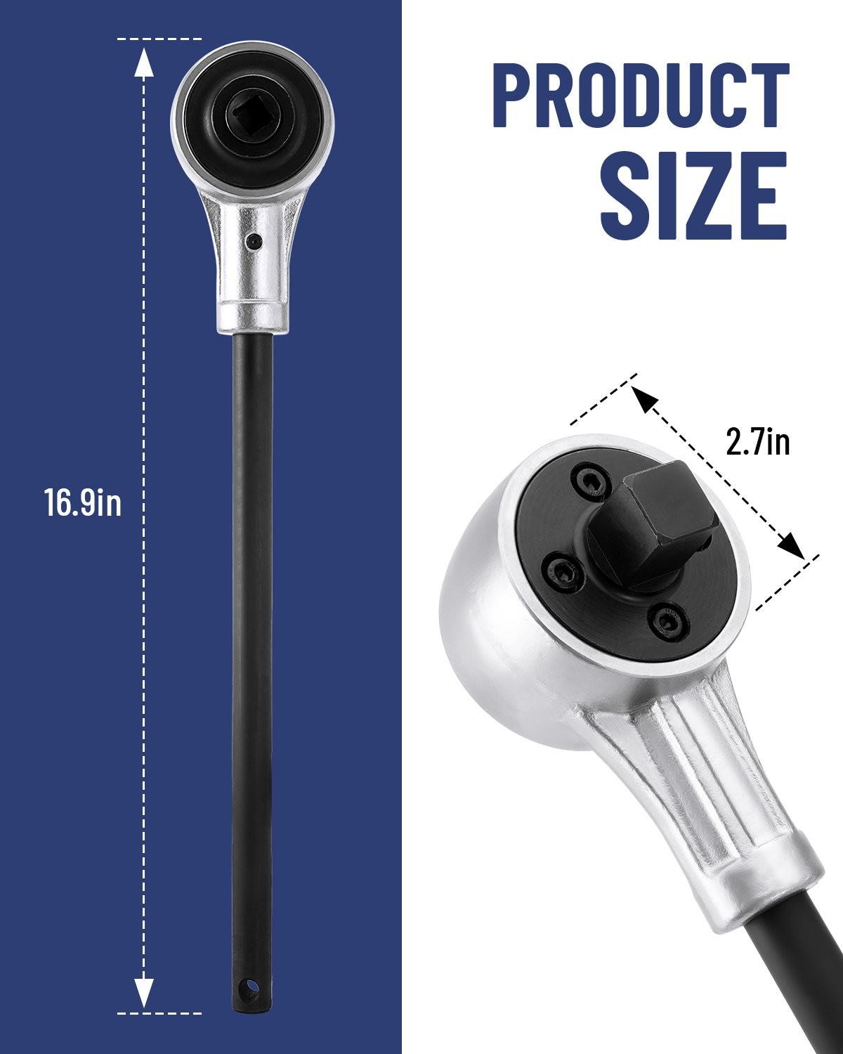 03716B 1/2″ Torque Multiplier Power Wrench 2,200 Foot-Pound Professional Grade