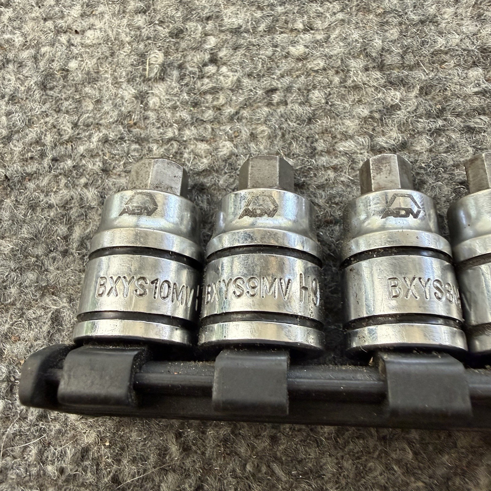 Matco Tools 8 Pcs Metric Stubby Allen Hex Socket Set 3mm-10mm 1/2” & 3/8” Drive