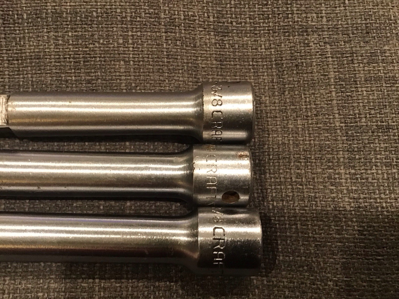 Craftsman USA 3/8” Drive Extension Set 3” 6” 10” -V- 44264, 44261, 44262