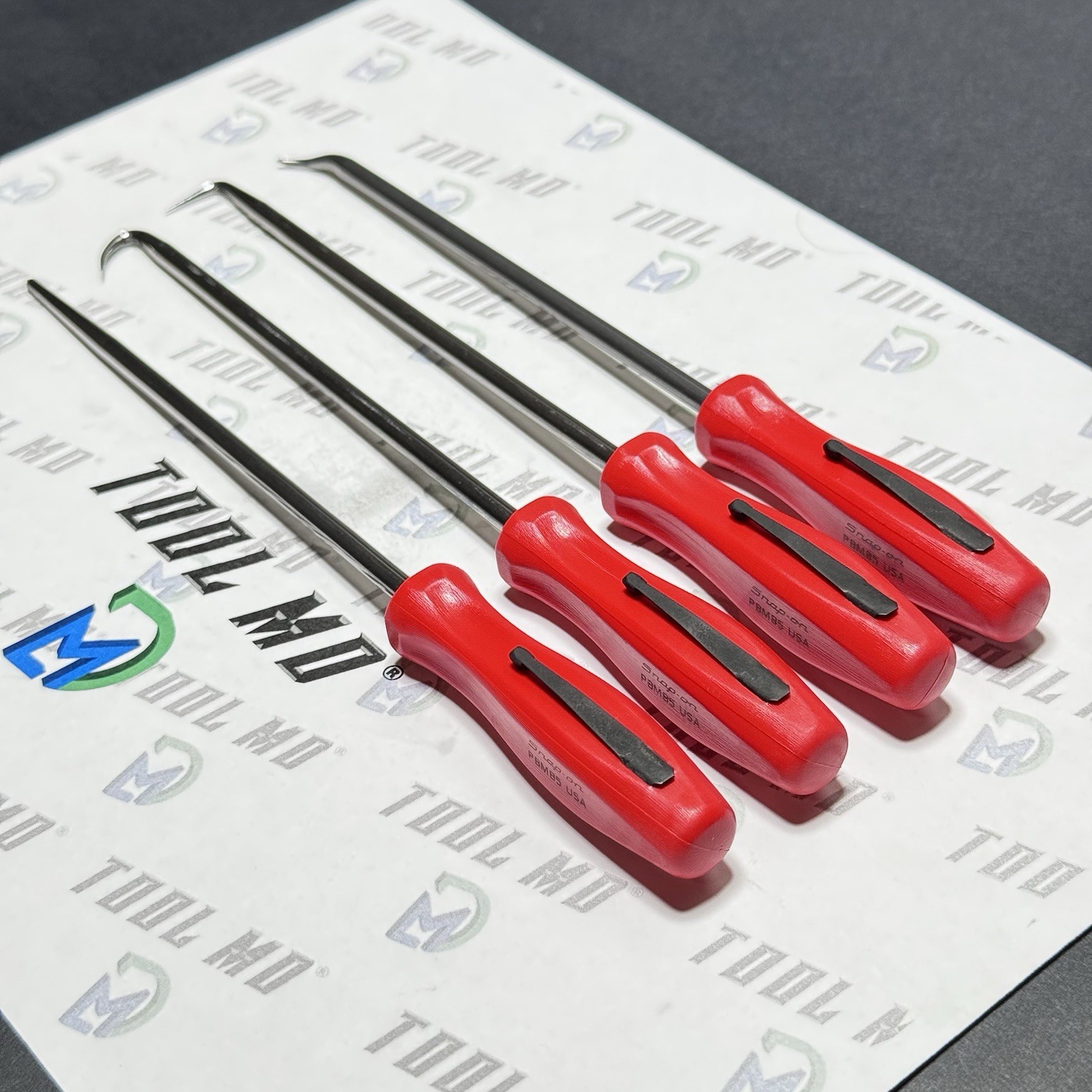 Snap-on Tools CUSTOM RED Mini Hard Grip HEAVY-DUTY Pick Set SGLASA604B