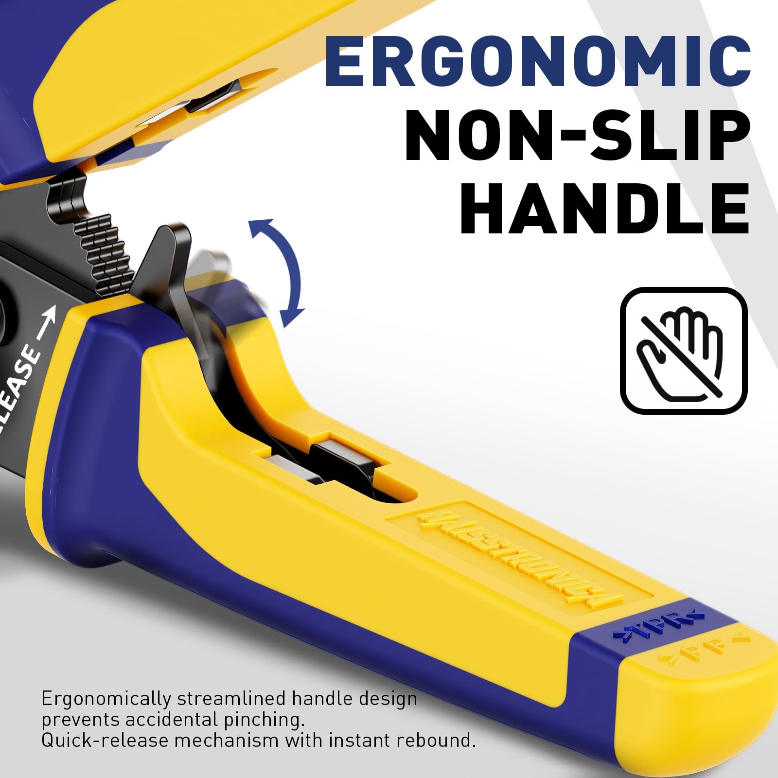 haisstronica Quick Change Jaws Crimping Tool for Dupont ‎black, Blue, Yellow