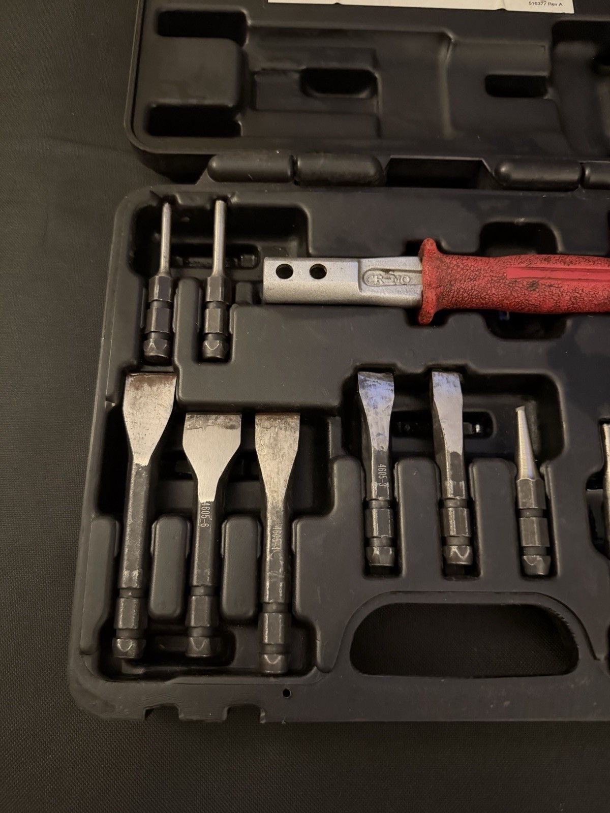 MAC Tools PCS1000K 12pc Chisel & Punch Set w/ Case