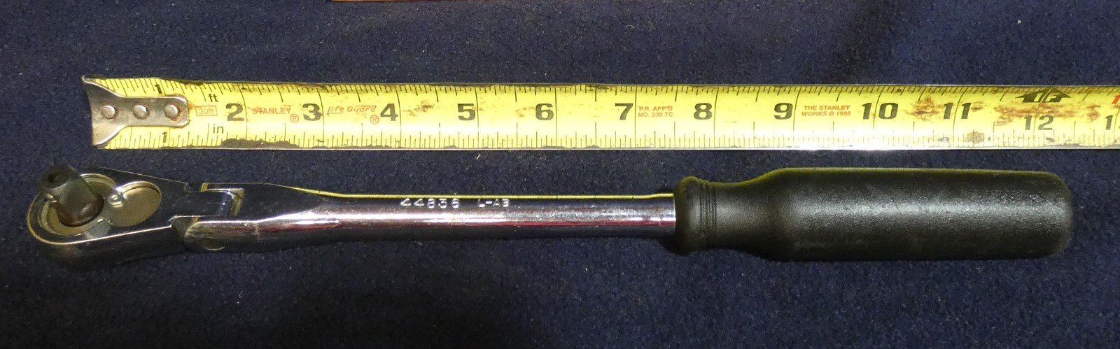 Craftsman 3/8″ Flex Head Quick Release Ratchet Black Ergo Handle 44836 L-AB #BP