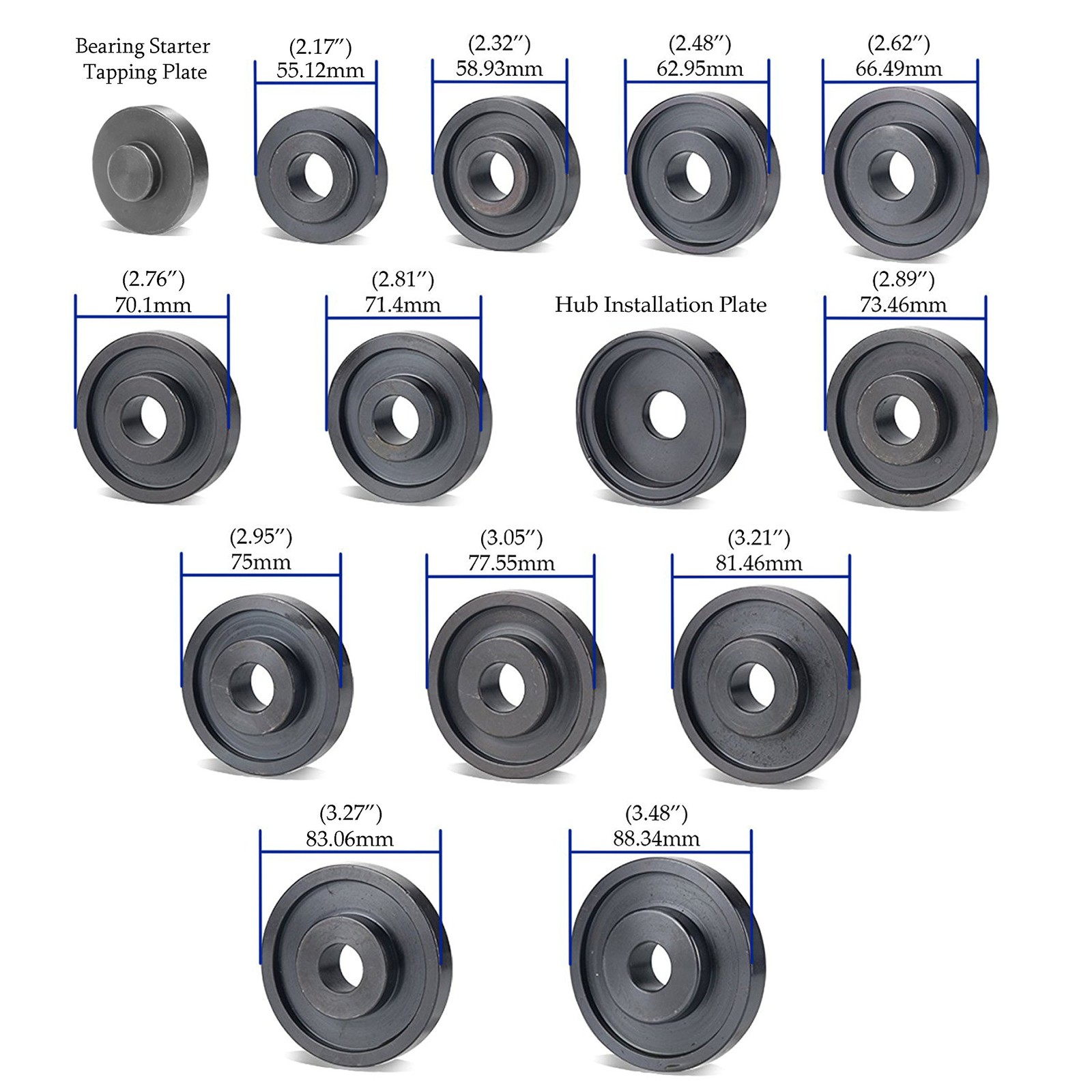 Astro Tools 78825 XL Grade 8 Drive Bolt Front Wheel Bearing Puller Kit 25pc