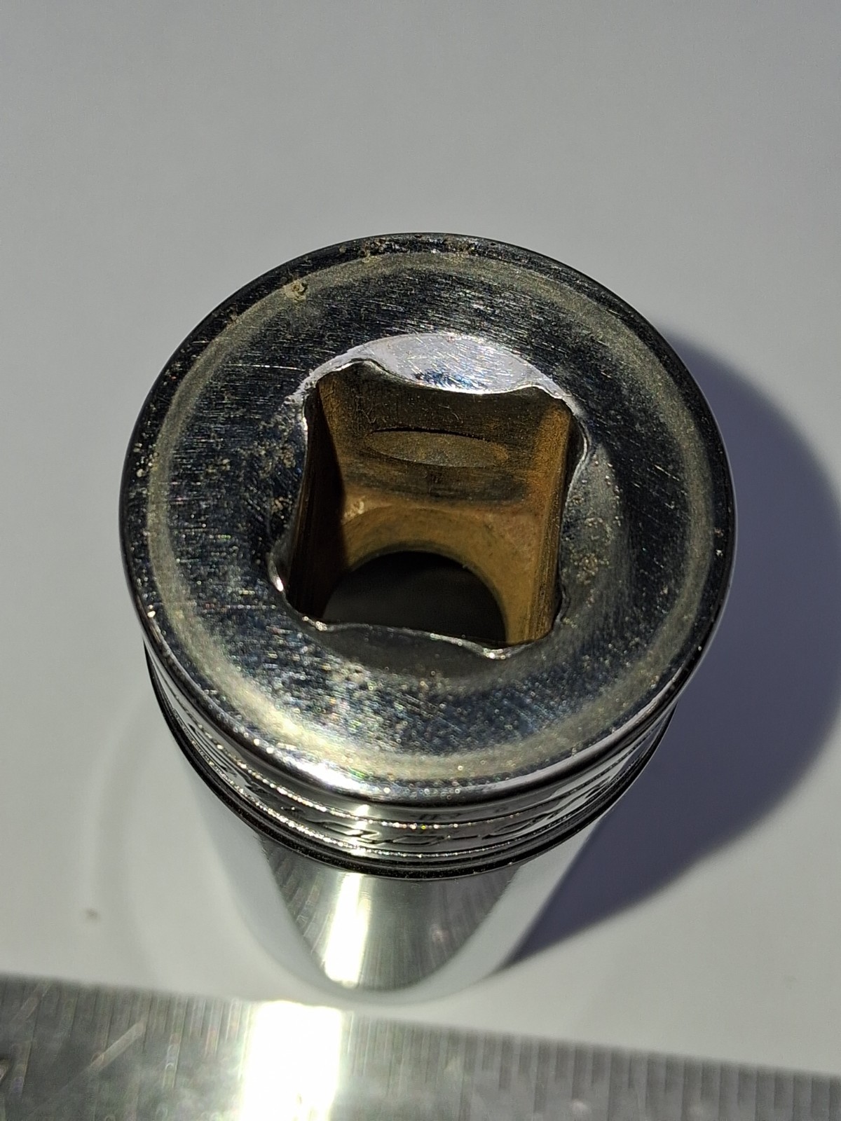 Snap-on Tools 15/16″ Deep 6pt Chrome Socket 1/2″ Drive TS301 USA