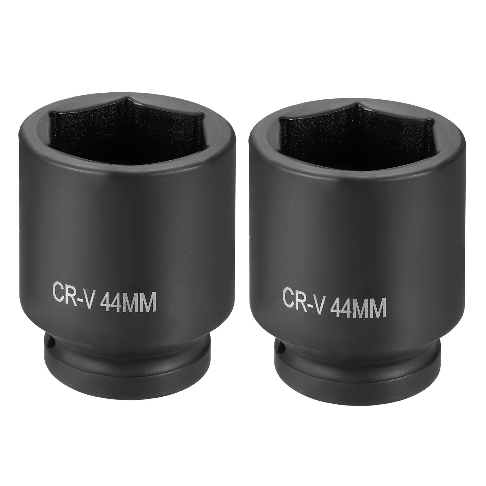 2pcs 1 Inch Drive 44mm 6 Point Impact Socket Chromium Vanadium Steel