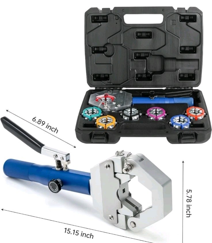 IBOSAD Hydraulic Hose Crimper Hydra-Krimp 71500 Manual A/C Hose Crimper Kit Air