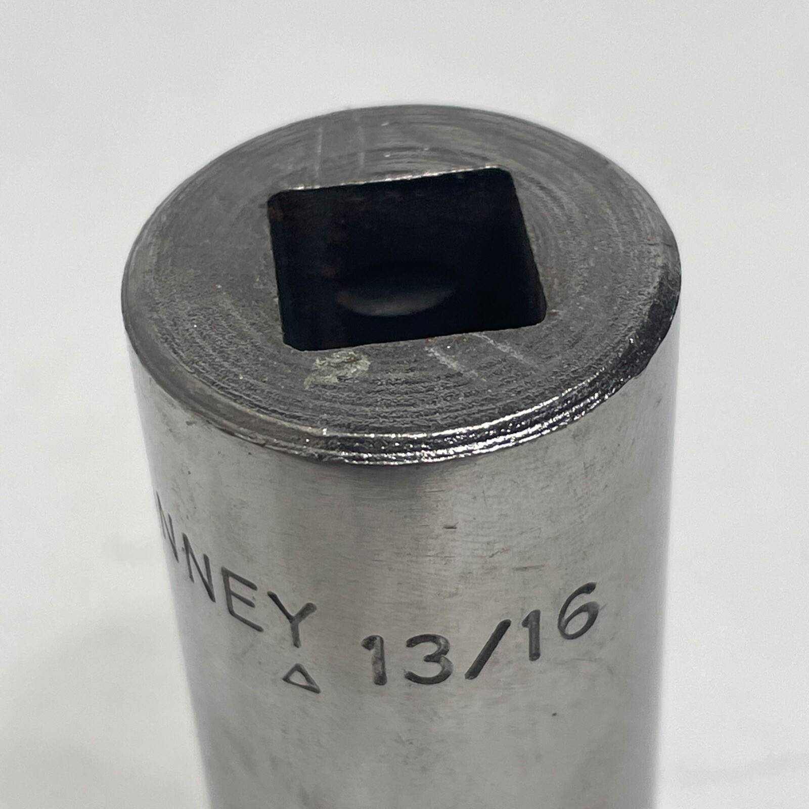 Lot of 2 Bonney Deep Socket 1/2″ drive 13/16” & 1” AL26 AL32 VTG Chrome USA