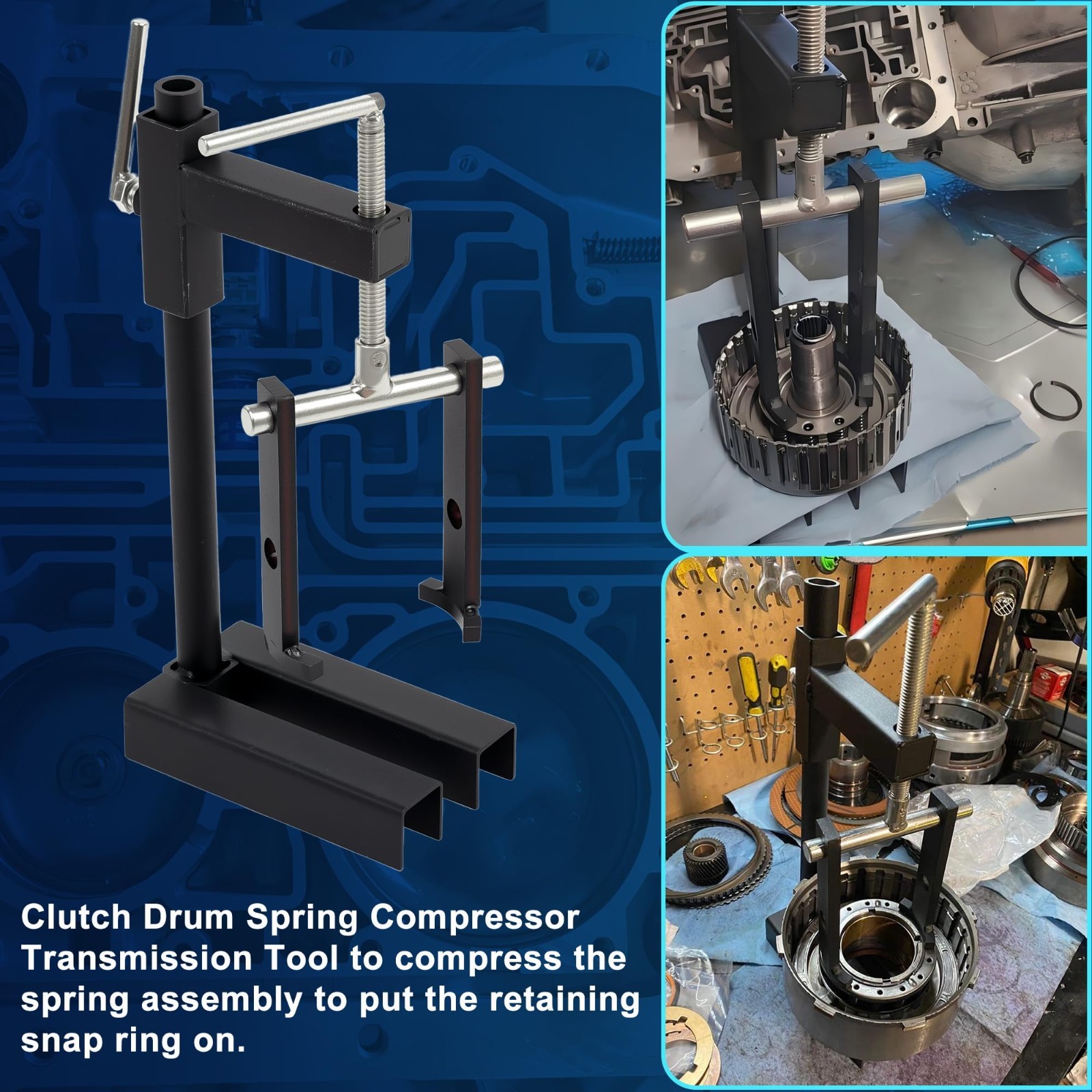 Universal Heavy Duty Automatic Clutch Drum Spring Compressor Tool for Ford, GM,