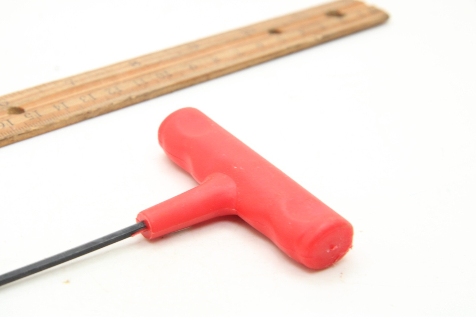 Allen 7/64″ SAE Hex T-Handle Wrench Red Plastic Handle 6″ USA