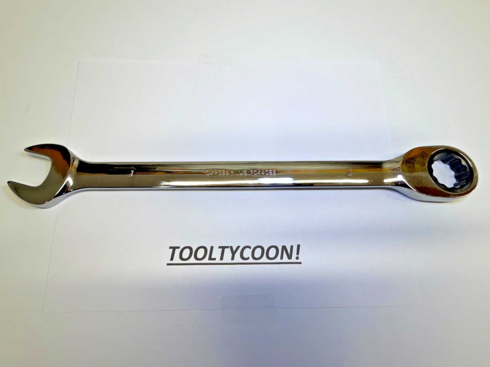 Snap-on Tools USA NEW 1″ SAE 0° Non-Reversing Ratcheting Combo Wrench OXR32A