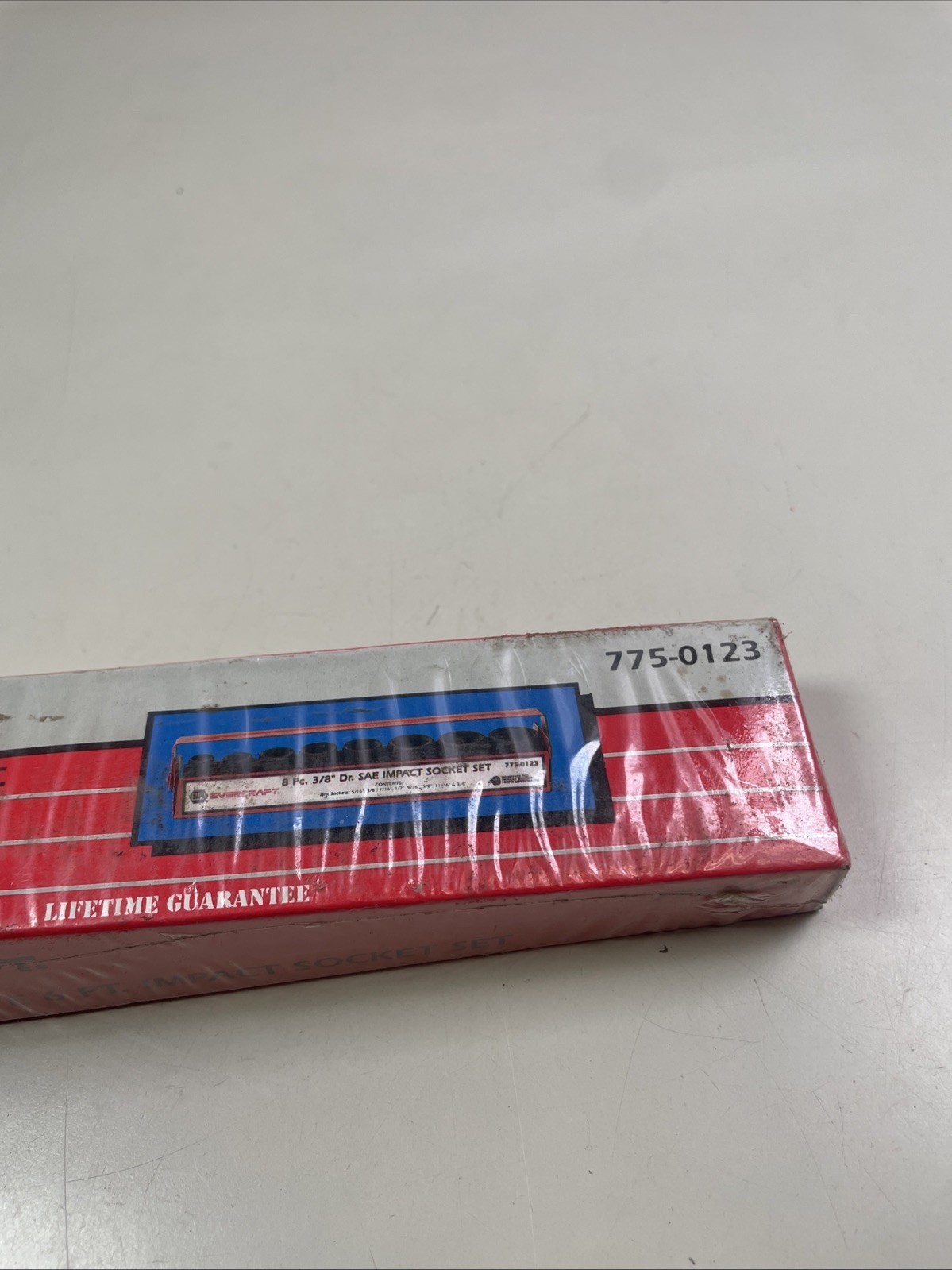 NAPA Evercraft 8 PC. SAE 3/8” Drive 6 PT. Impact Socket Setv5/16”-3/4” NOS