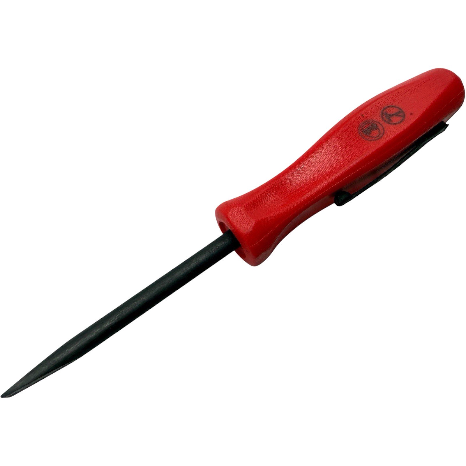 Snap On Tools Mini Magnetic Pocket Pry Bar Red 5 inch Straight Blade