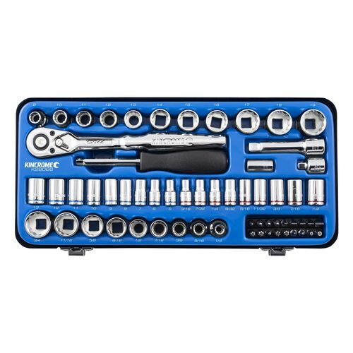 Kincrome 61 Piece 1/4″ And 3/8″ Drive Metric And Imperial Socket Set