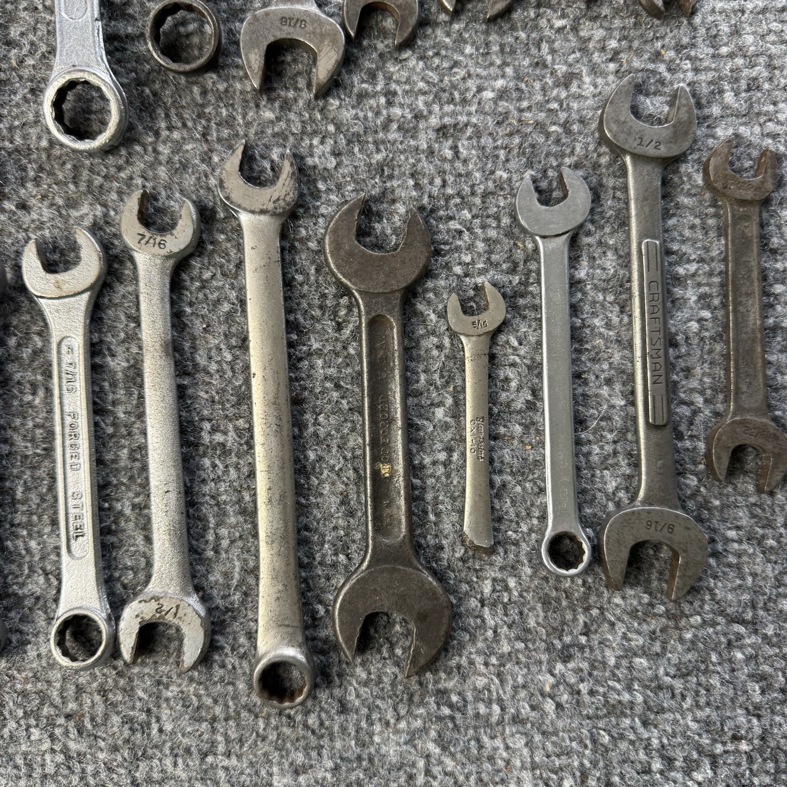 VTG Wrenches (Lot Of 28) American Made Craftsman, S-K Wayne, Lectrolite & More..