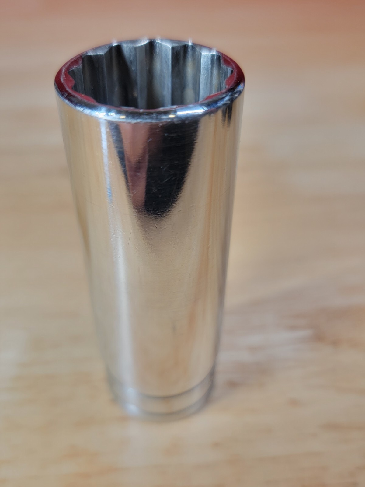 Snap-on Tools S281 7/8″ SAE 1/2″ Drive 12-Point Deep Chrome Socket