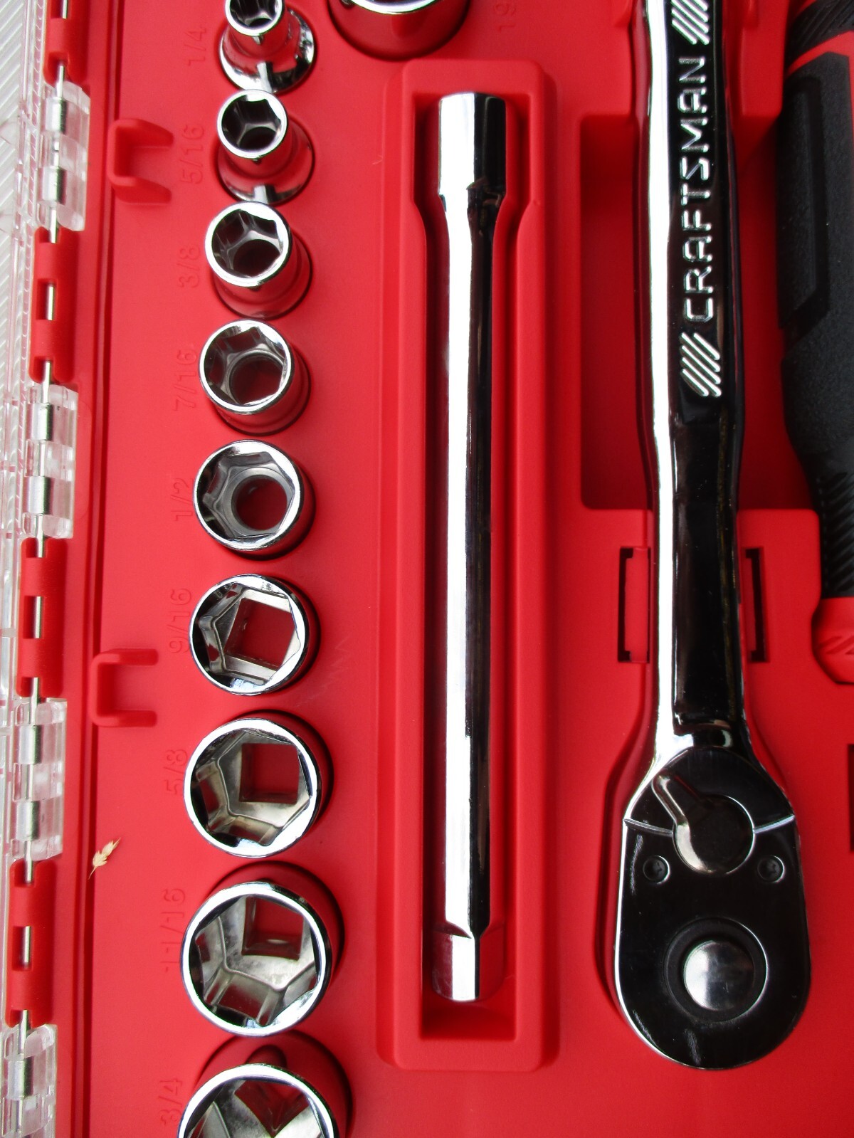 New Craftsman 63-Piece Standard and Metric Combination Chrome Mechanics Tool Set