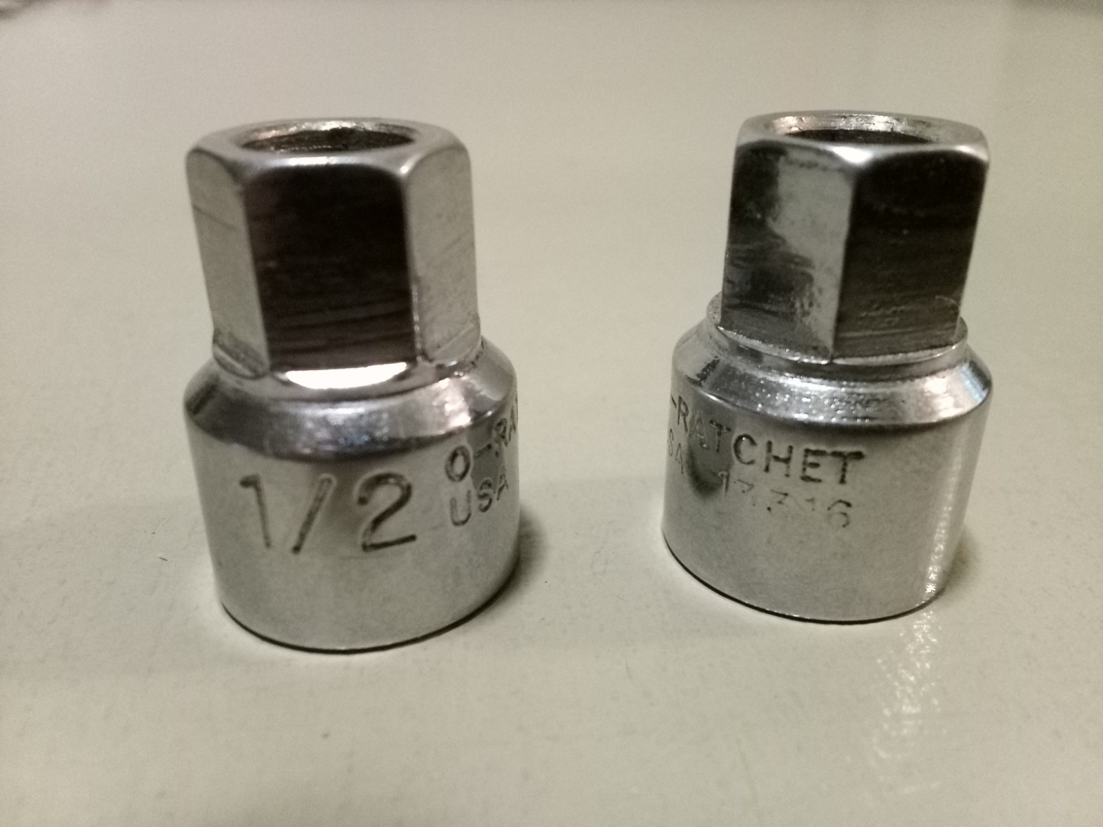 O-Ratchet sockets 1/2″ Pair. USA