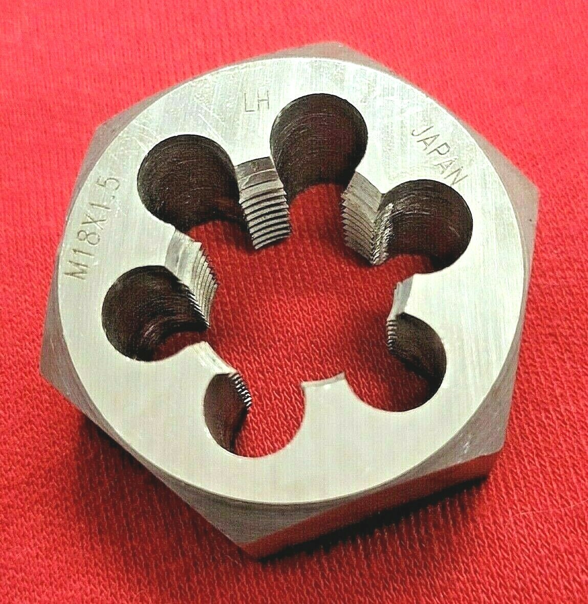 M18 X 1.5 18MM LEFT HAND Alfa MHD70772L Metric Carbon Hex Die 1.4″ CS LH