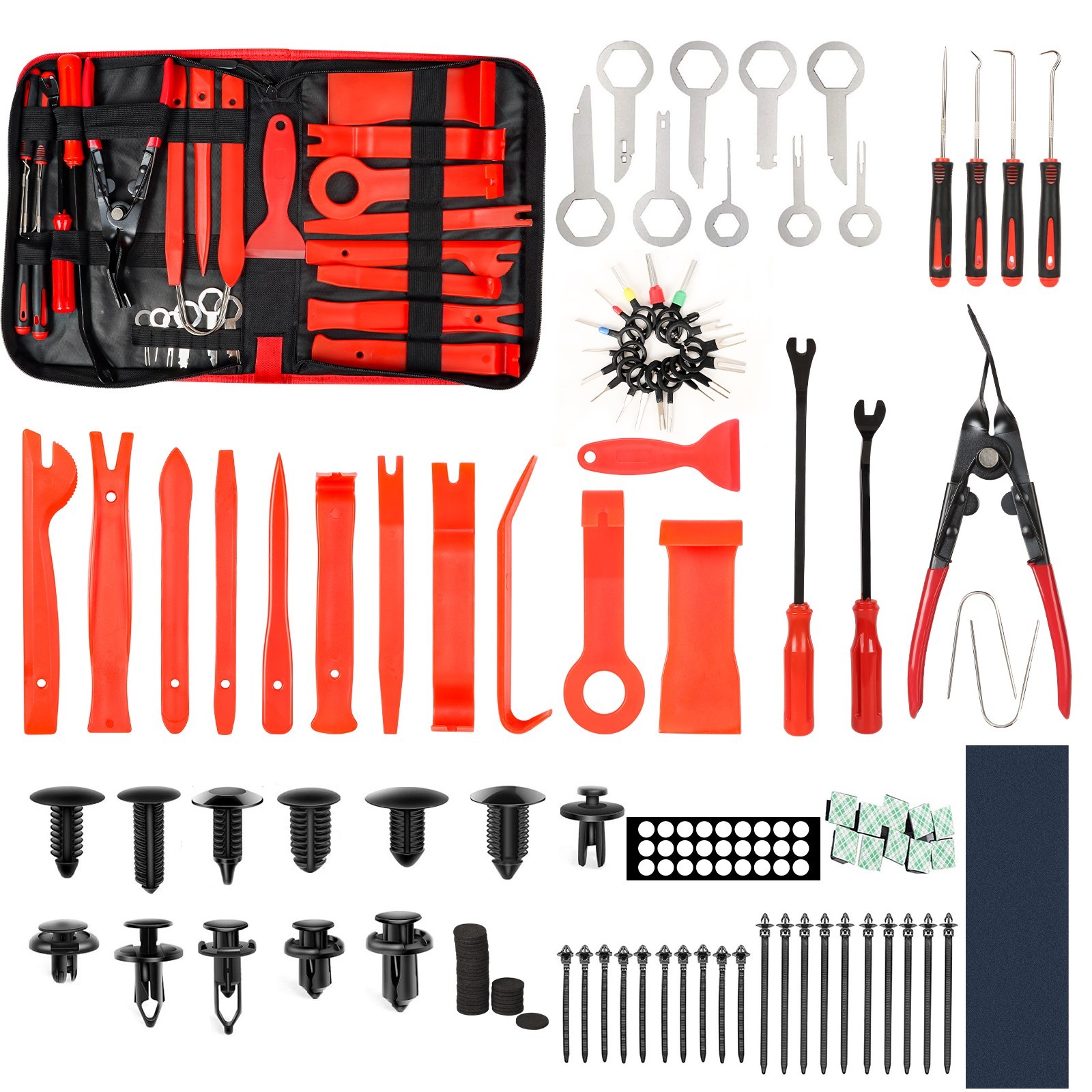 Car Trim Removal Tool Kit Set Door Panel Fastener Auto Dashboard Plastic Tools