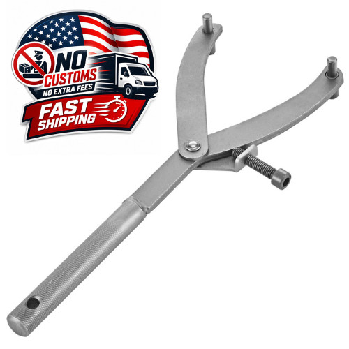 Adjustable Fan Clutch Wrench Holder Tool Universal Flywheel & Sprocket Removal T