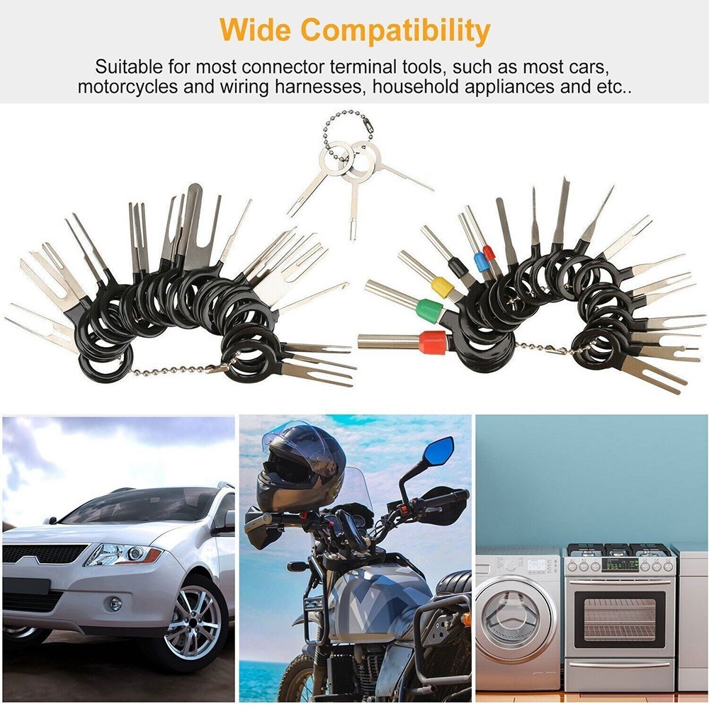 Premium Stainless Steel Wire Terminal Extraction Tool Set 41PC Kit for Cars