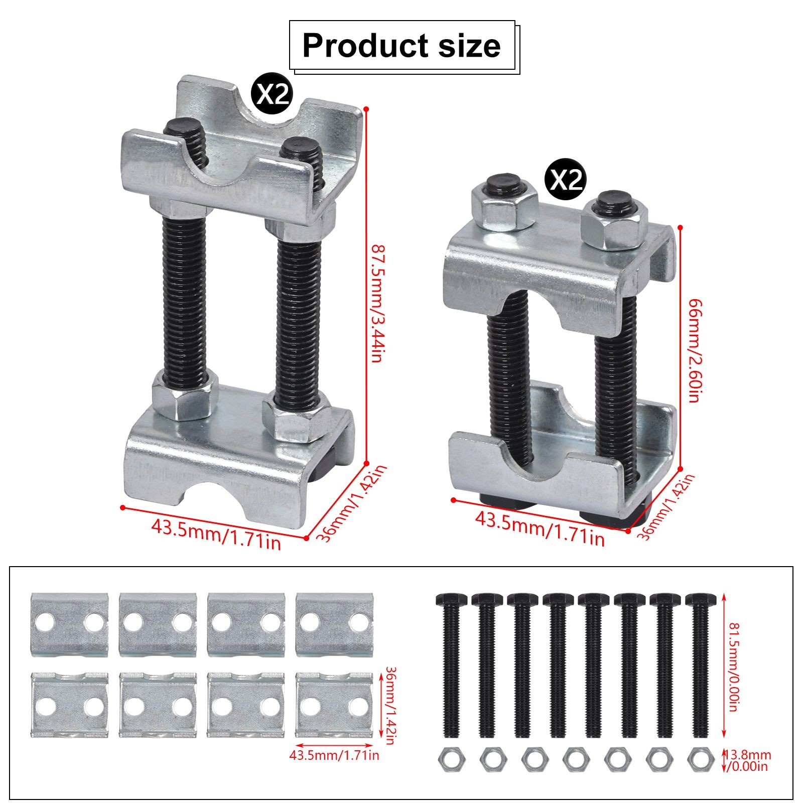 4/8-Pack 2 Way Adjustable Coil Spring Spacers 1-2 Lift or Lower Car Suspension