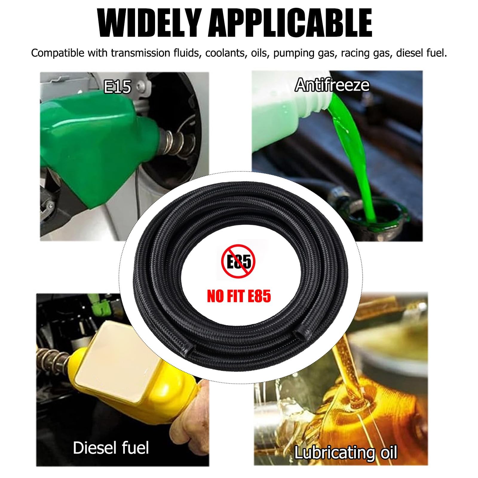 Universal 4AN/6AN/8AN/10AN Fuel Line CPE Fuel Hose 3/10/16/2…