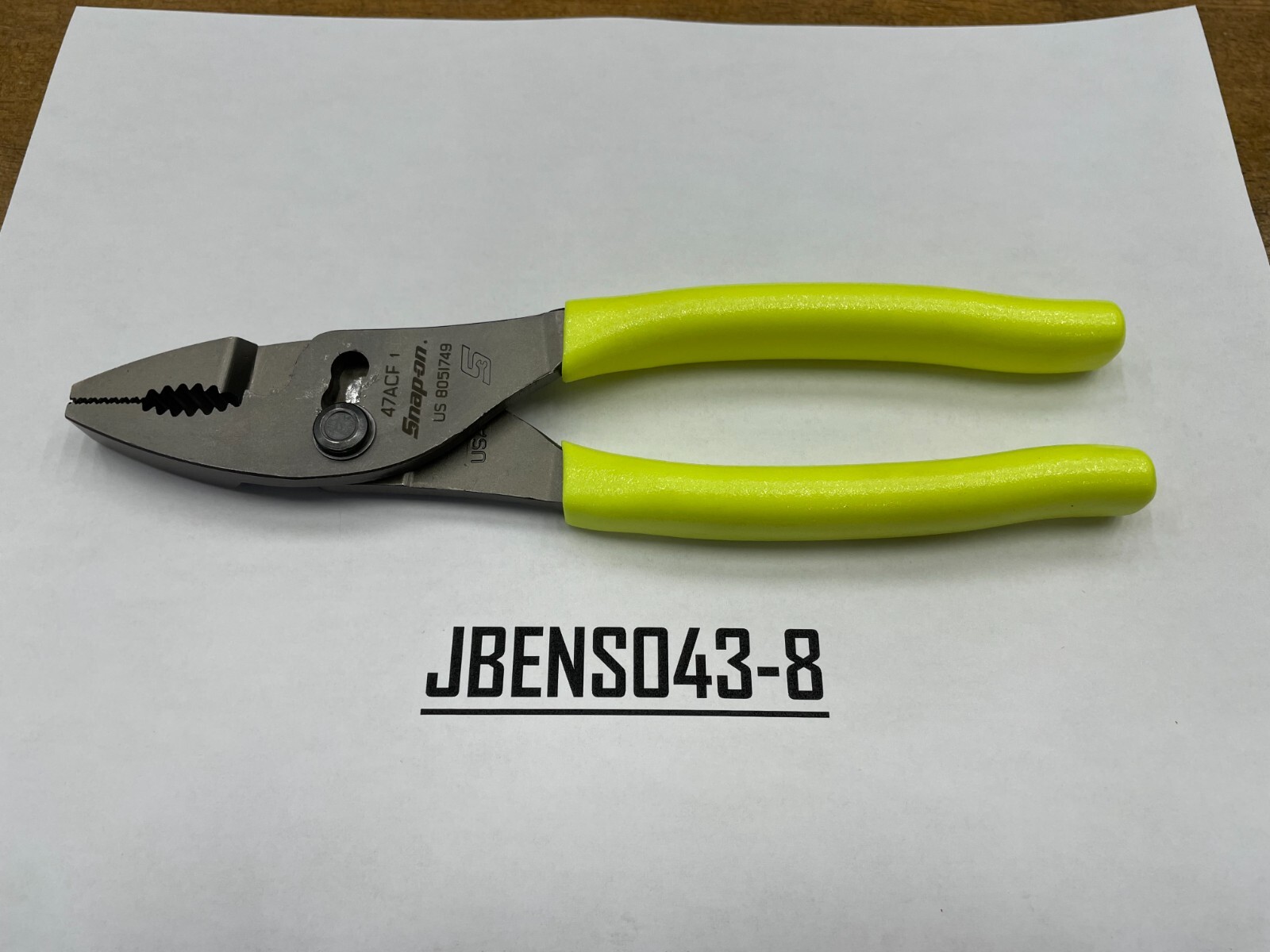 Snap-on Tools USA NEW HI-VIZ 8″ Talon Soft Grip Combo Slip-Joint Pliers 47ACFHV