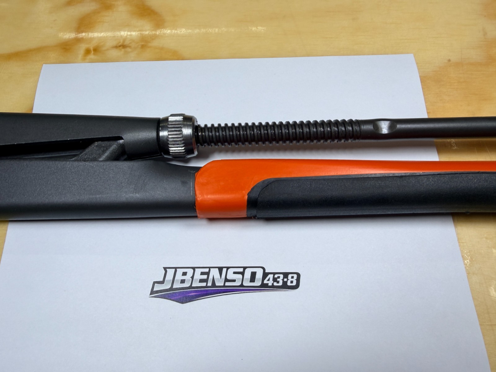 Snap-on Tools NEW ORANGE 21-1/2″ Soft Grip Adjustable Plier Wrench PWZ3OA