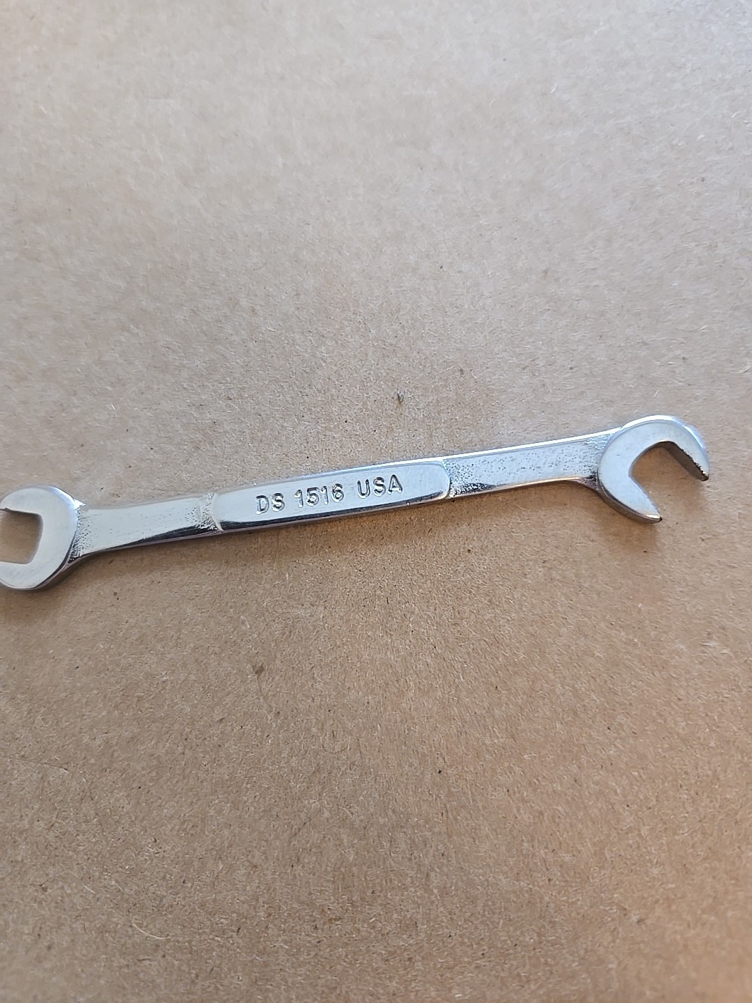 Snap On 15/64″-1/4″ SAE 15°60° Offset Open End Ignition Wrench USA DS1516