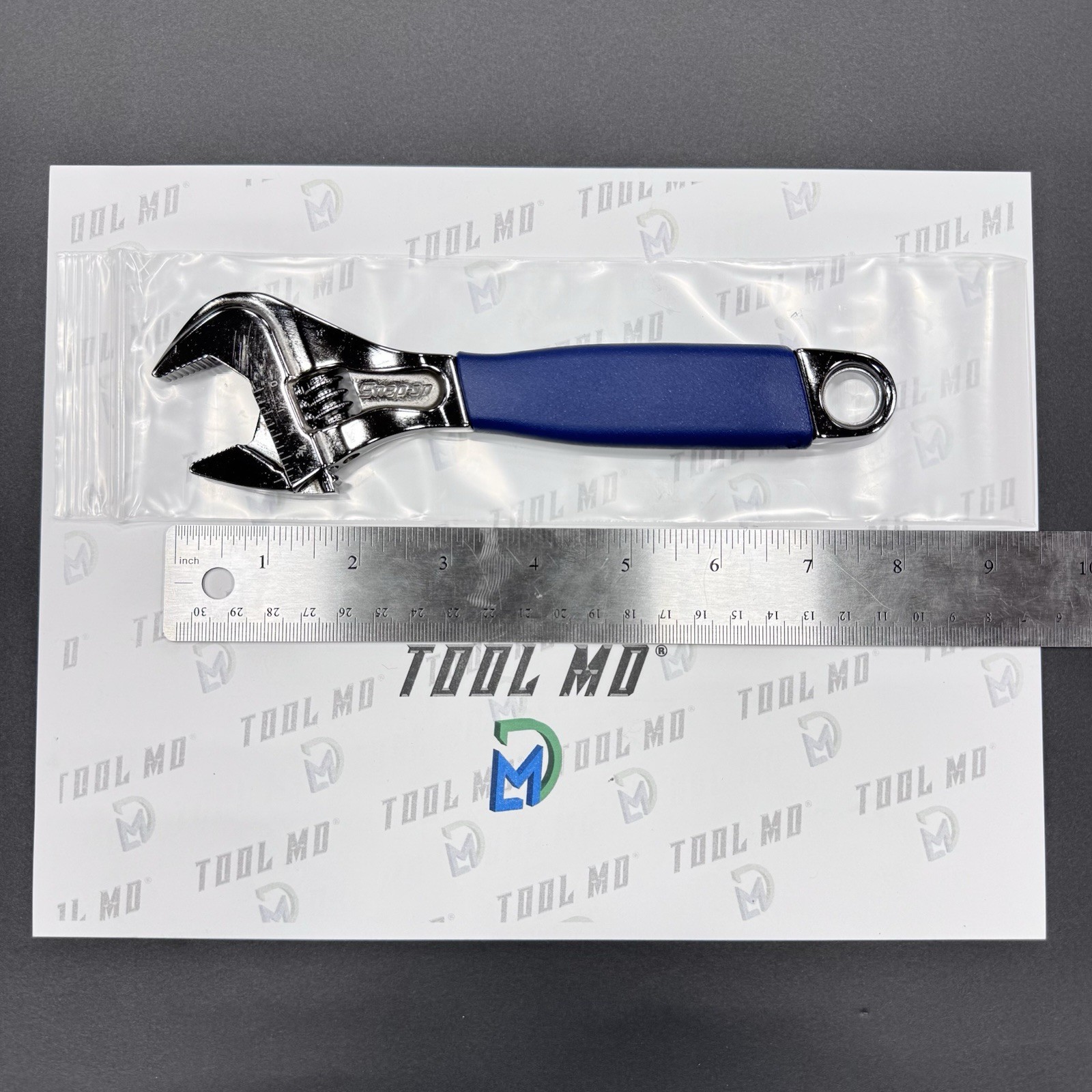 Snap-on Tools USA NEW POWER BLUE 8″ Flank Drive PLUS Adjustable Wrench FADH8CMB