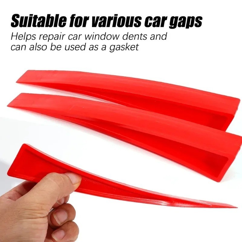 Red Auto Car Door Window Wedge Panel Paintless Dent Removal PDR Repair Hand Tool