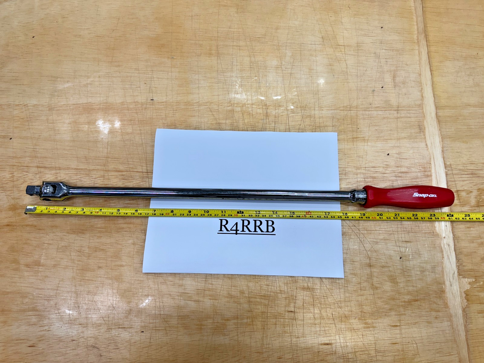 Snap-on Tools USA NOS RED 1/2″ Drive Hard Grip Handle Breaker Bar SHBBD24R RARE