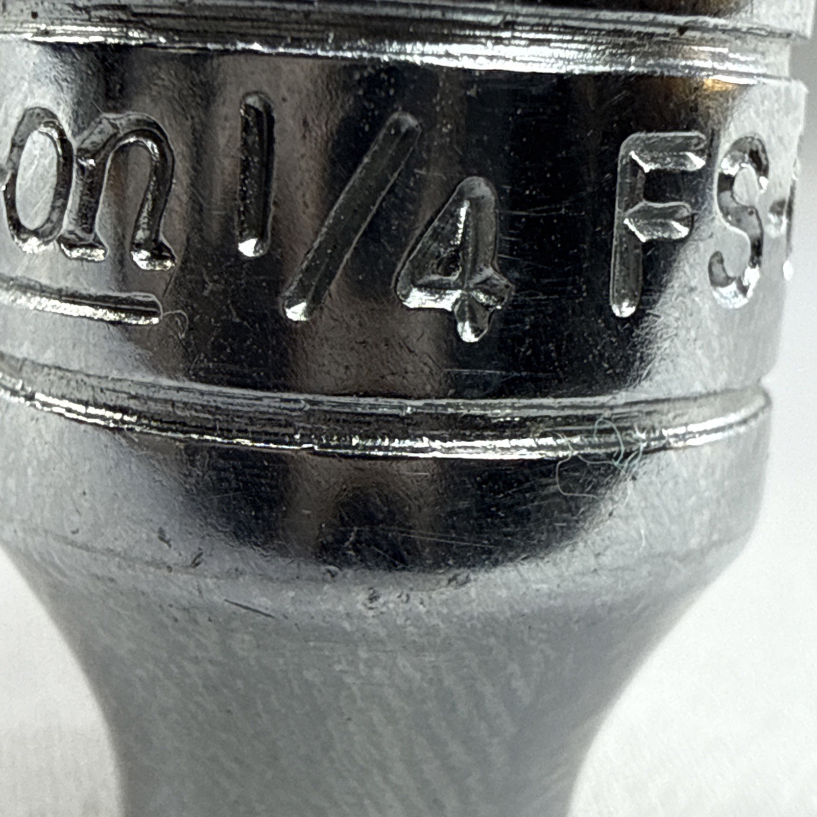 Snap On Tools 1/4″ Shallow Socket 3/8″ Drive 6 Point FS081 USA
