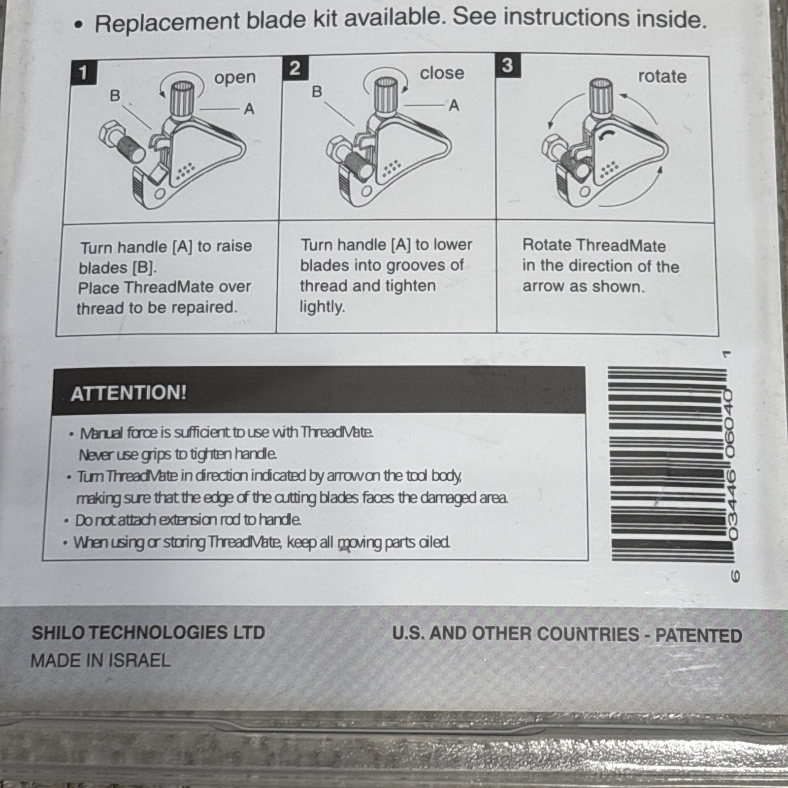 NES 06040 External ThreadMate External Thread Repair Tool 5/32–1/2in (4–13mm)