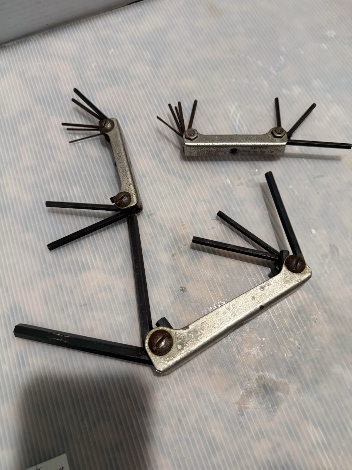 Lot Of 2 Snap On Tools Allen Wrench Sets AW5K, AW94k And 1 Eklind Metric
