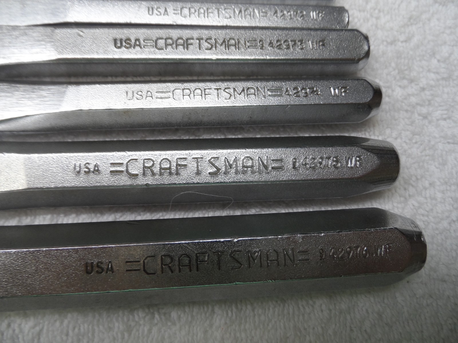 Craftsman Chisel Set, made in USA, PN 42971 to 42976 – 6 pcs (vintage)