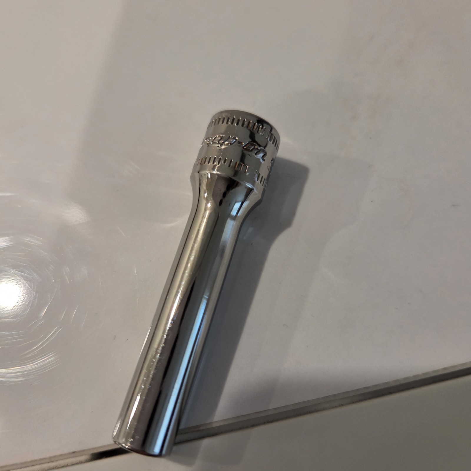 Snap-On Tools USA NEW 1/4″ Drive 6pt 5.5mm Metric Deep Chrome Socket STMM5.5