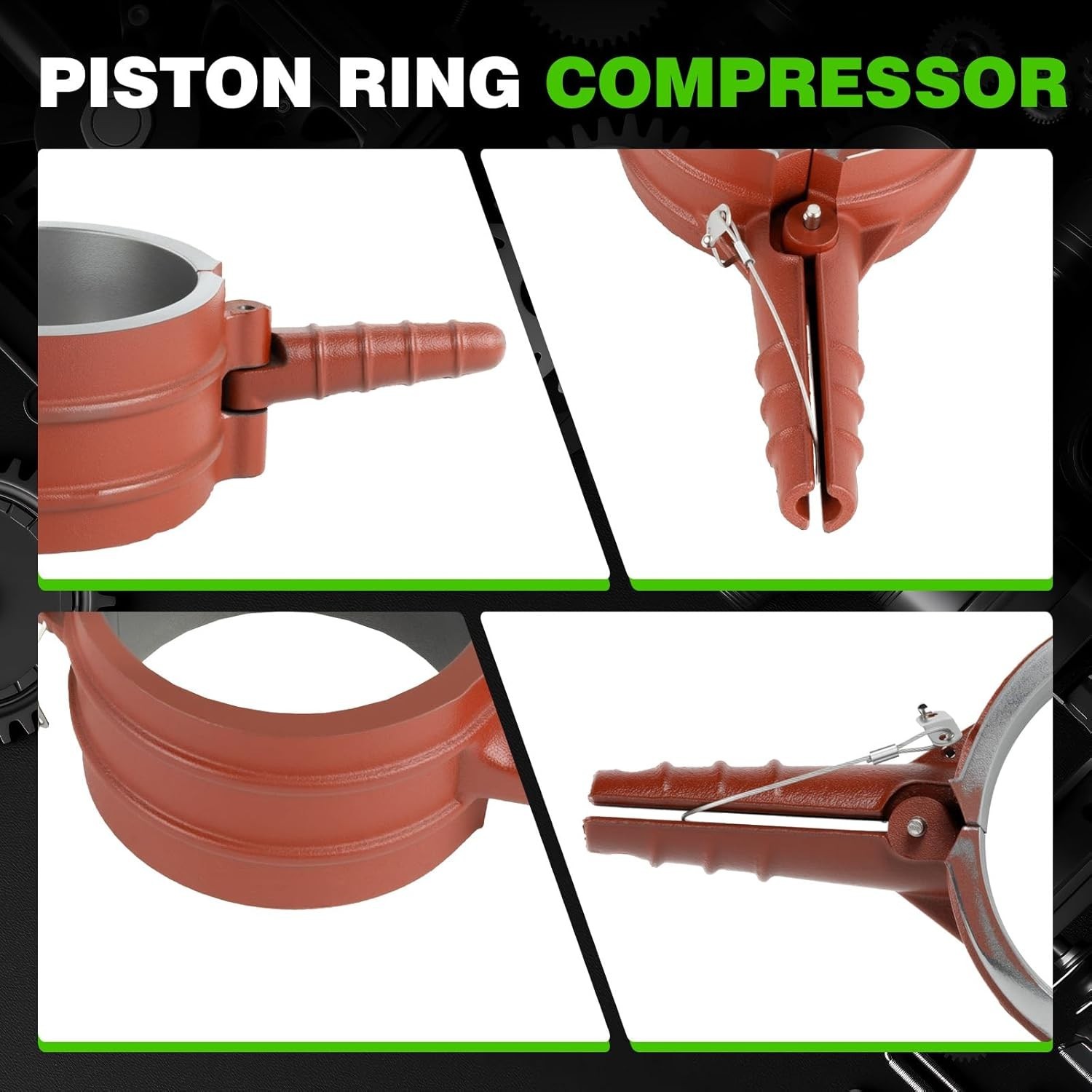 High-Performance 7040 Piston Ring Compressor for Cummins & Caterpillar Engines