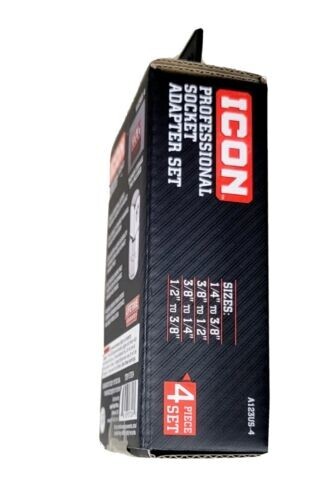 BRAND NEW ICON Professional Socket Adapter Set 4 Piece USA SELLER SALE !!!!!!!