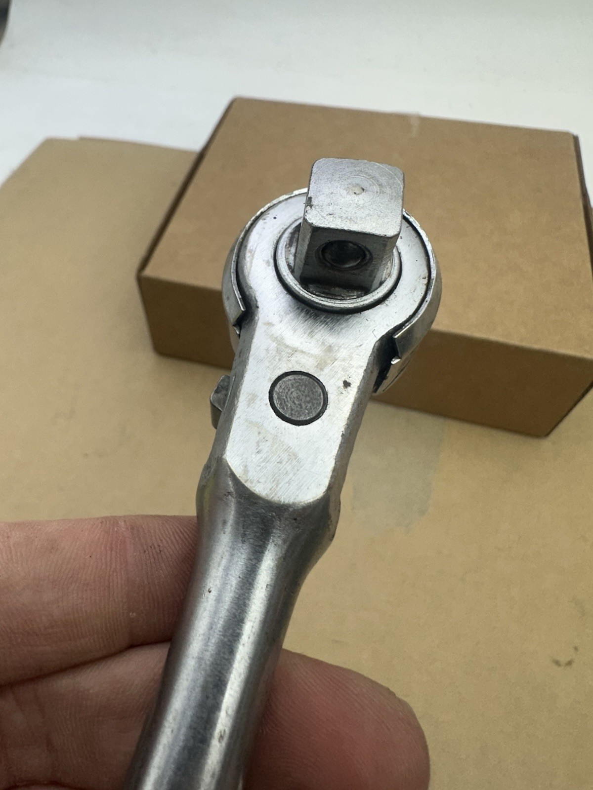 Thorsen 3/8″ Open Gear Socket Knurled Grip Ratchet Model 77 Made USA *READ