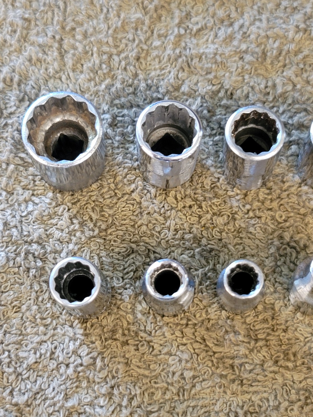 8 Snap-on TMD Socket Set Sae 1/4″ Drive 9/16 7/16 3/8 11/32 5/16 1/4″ 7/32 3/16