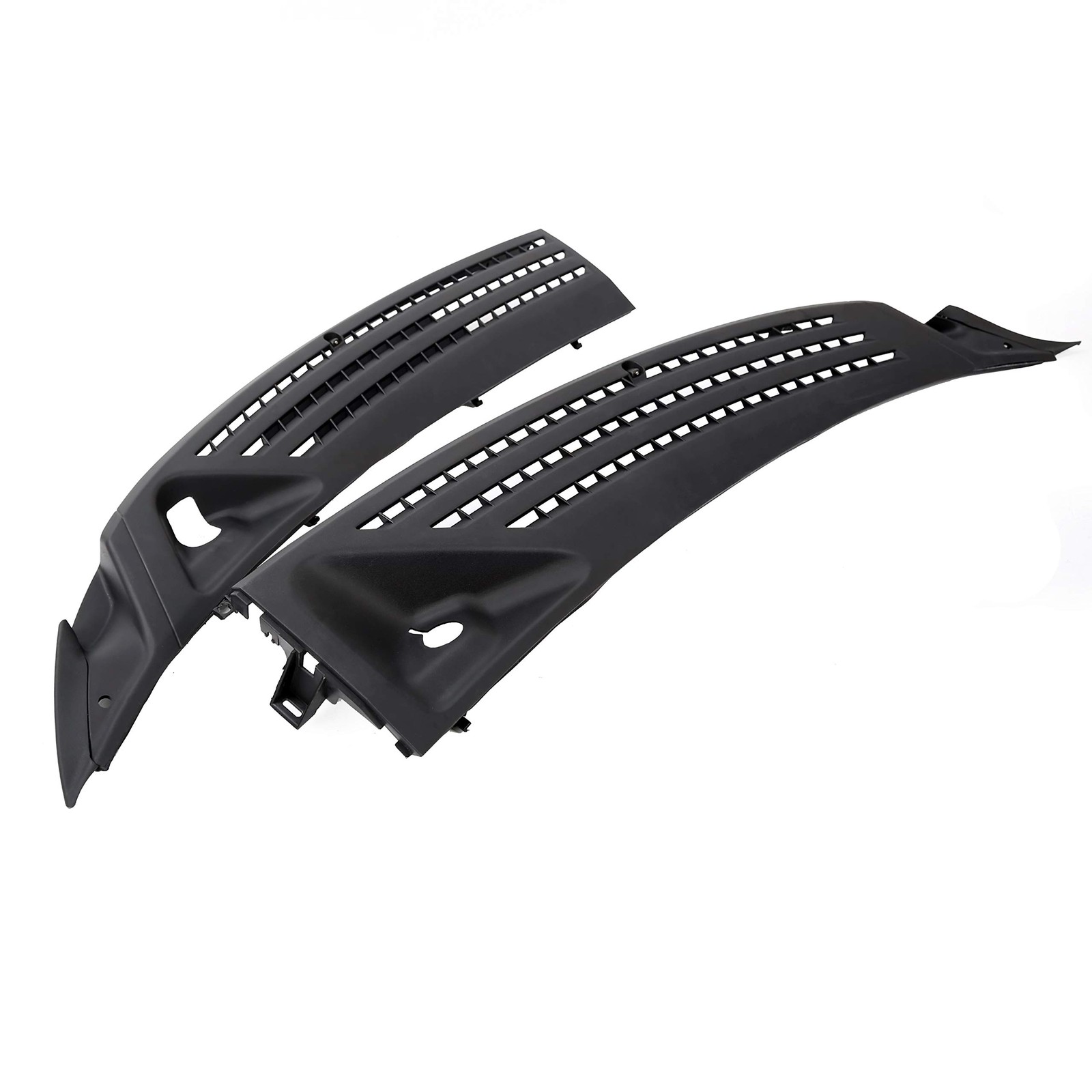 ECOTRIC Windshield Wiper Cowl Cover Panel Compatible with Medium, Black