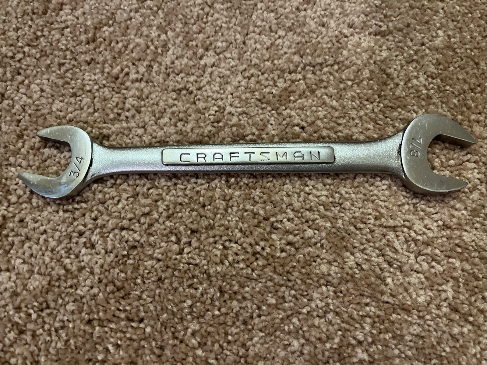 Craftsman Vintage V 44584 3/4″ 7/8″ Open End Wrench Made in USA