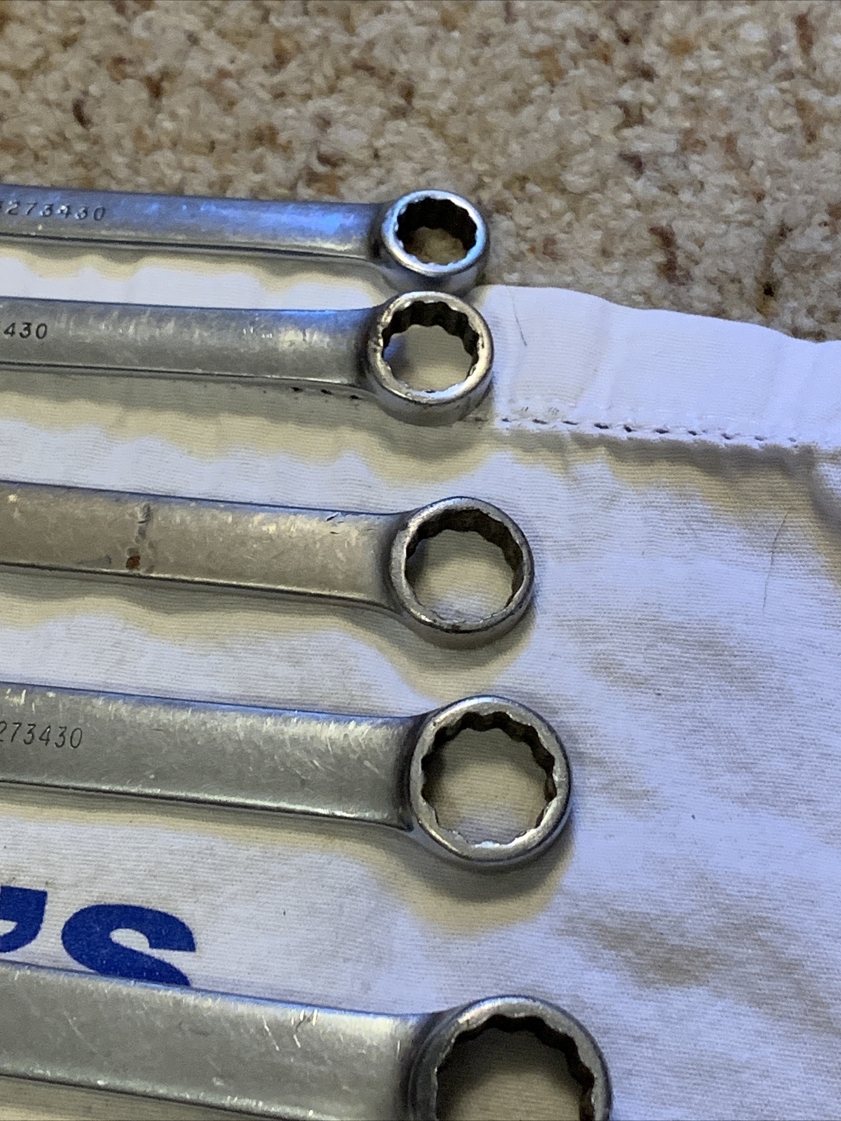 Snap-on Tools 13pc SAE 12pt Combination Wrench Set 3/8″ to 1-1/8″ OEX714KB