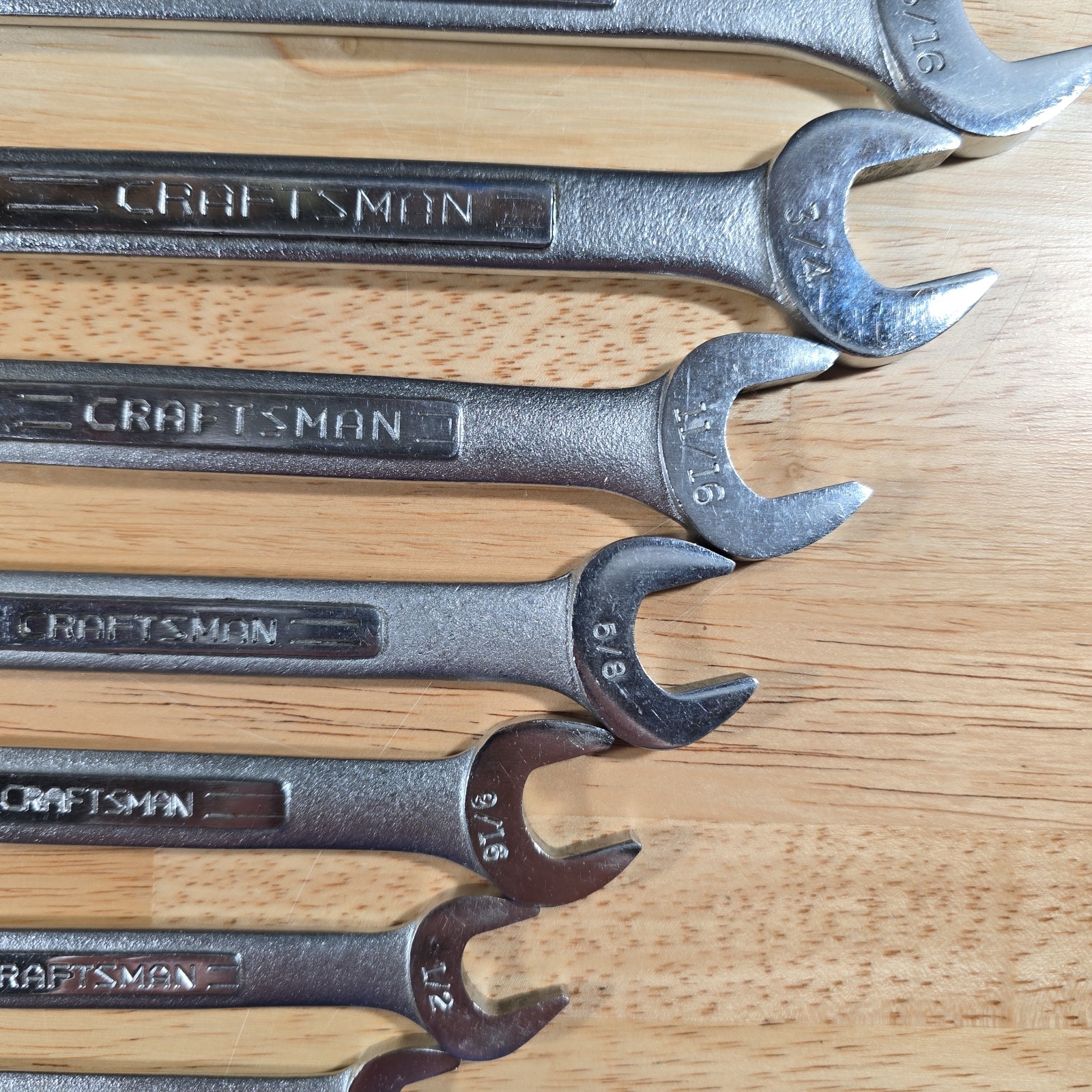 Vintage Craftsman 14pc SAE Combination Wrench Set 12 Pt 1/4″ – 1″ USA V VV